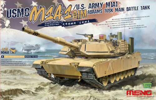 MENG-Model TS-032 USMC M1A1 AIM/U.S.Army M1A1 Abrams TUSK Main Battle Tank